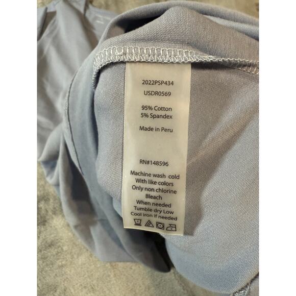 NWT Universal Standard Size 4XS (00-0) Crew Neck Shirt‎ Dress Dusty Blue Cotton - Picture 5 of 8